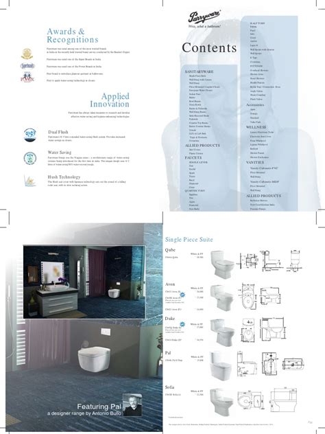 parryware sanitary catalogue pdf