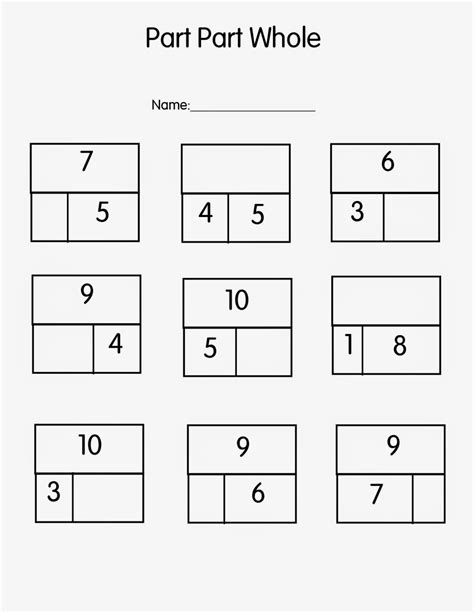 Part Part Total Worksheet   Adding And Subtracting Within 1000 Worksheets - Part Part Total Worksheet