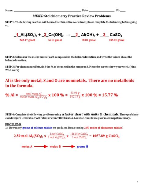 Full Download Part E Mixed Up Stoichiometry Answers 