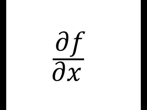 Partial Derivative Sign