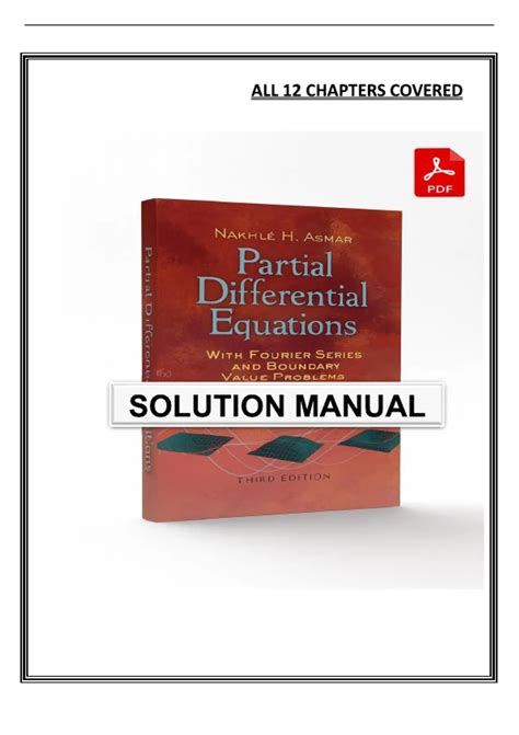Partial Differential Equations Asmar Solutions Manual