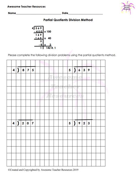 Partial Quotients 4 Grade Worksheets Kiddy Math Partial Quotients Worksheets Grade 4 - Partial Quotients Worksheets Grade 4