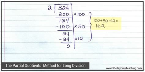 Partial Quotients An Alternative For Traditional Long Division Partial Quotients Method Of Division - Partial Quotients Method Of Division