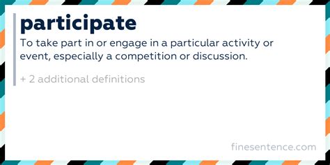 participate definition