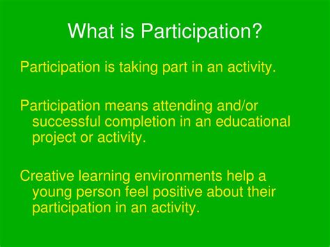 participating meaning