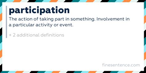 Participation Definition Pdf