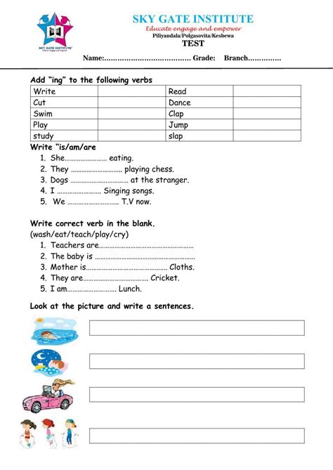 Participle Worksheets Present Participle Worksheet - Present Participle Worksheet