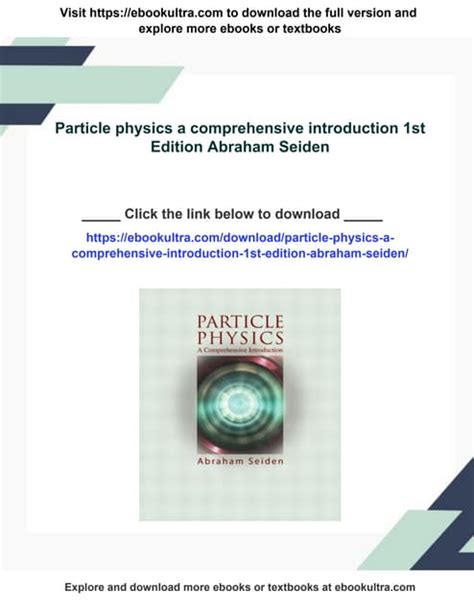 particle physics a comprehensive introduction