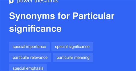 particular importance
