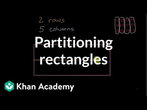 Partitioning Rectangles Video Geometry Khan Academy Rectangle Method For Division - Rectangle Method For Division