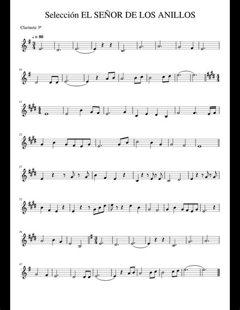 partituras para clarinete em pdf