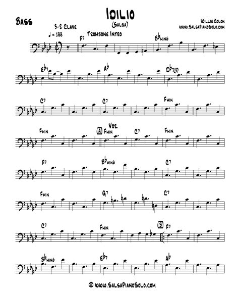 partituras para trombone salsa pdf