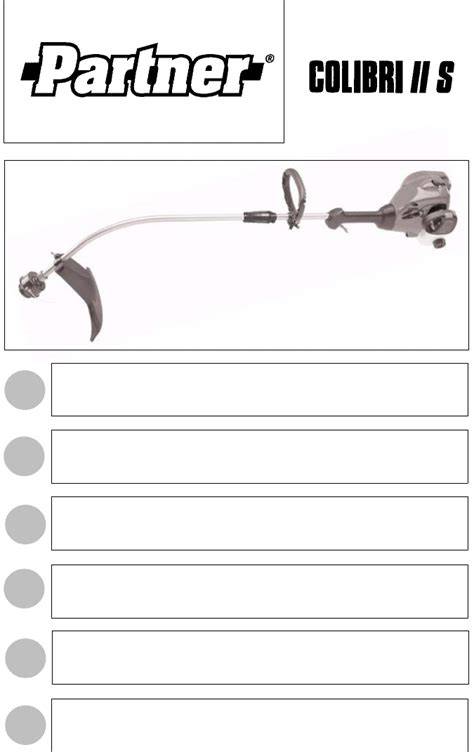 partner colibri trimmer manual