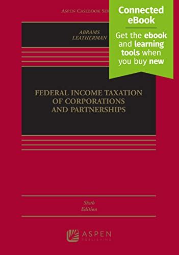Full Download Partnership Taxation Second Edition Aspen Casebook 