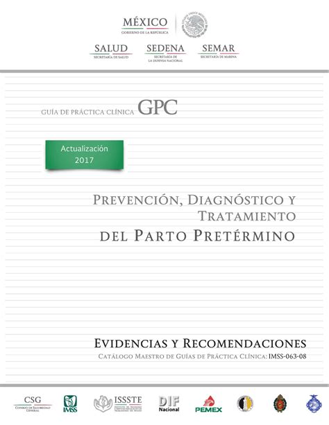 Parto Pretermino Gpc