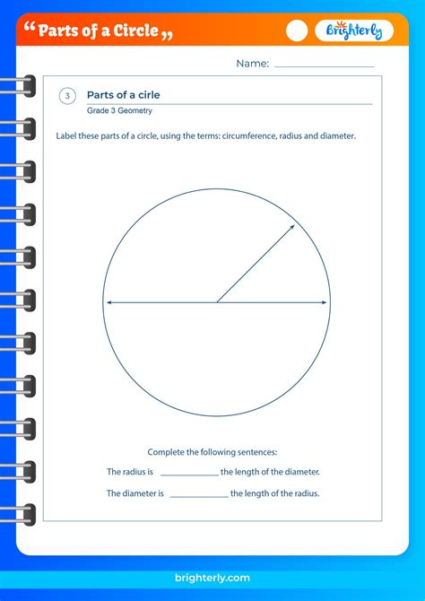 Parts Of A Circle Worksheets Brighterly Label Circle Parts Worksheet Answers - Label Circle Parts Worksheet Answers