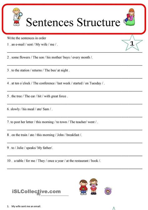 Parts Of A Sentence Interactive Worksheet Live Worksheets Parts Of Sentence Worksheet - Parts Of Sentence Worksheet