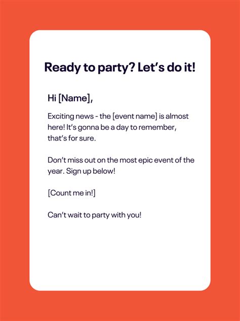 Party Reminder Message