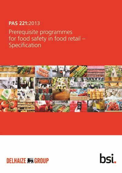 Pas 221 Prerequisite Programmes For Food Safety In Food Retail