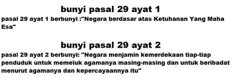 Pasal 29 Ayat 2