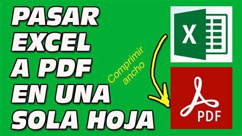 Pasar De Excel A Pdf