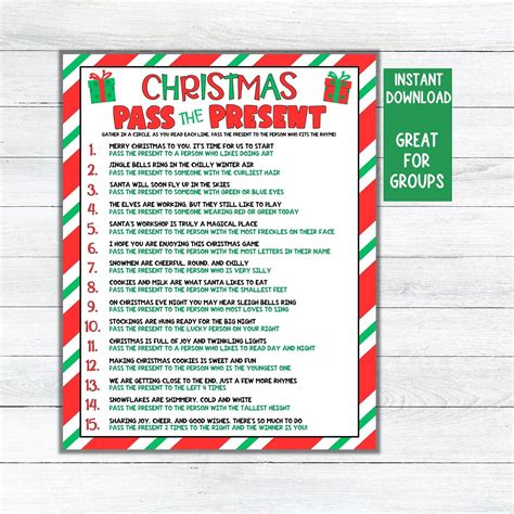 Pass The Gift Game