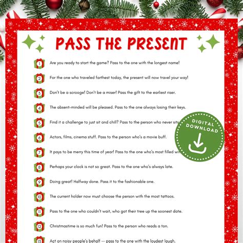 Pass The Present Game