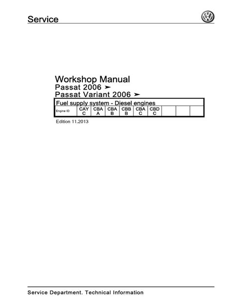 Download Passat B6 Technical Document 