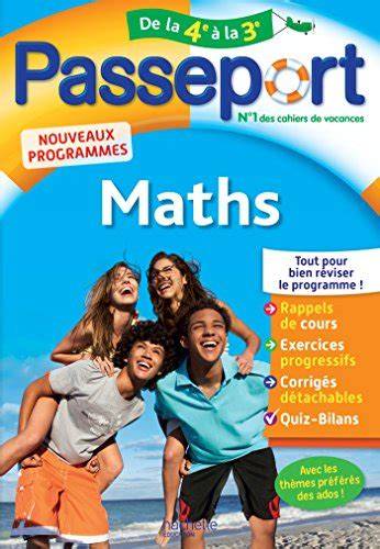 passeport maths de la 3e a la 2e