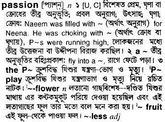 passionate meaning in bangla