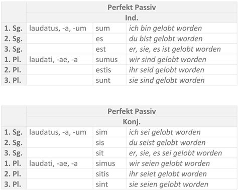 Passiv Im Perfekt