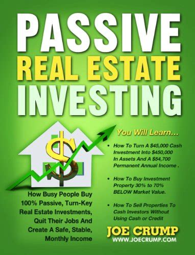 Read Online Passive Real Estate Investing How Busy People Buy 100 Passive Turn Key Real Estate Investments Quit Their Jobs And Create A Safe Stable Monthly Income 