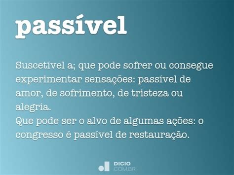 passivel