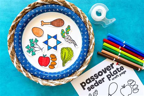 Passover Seder Plate Craft Printable The Super Mom Seder Plate Coloring Pages - Seder Plate Coloring Pages