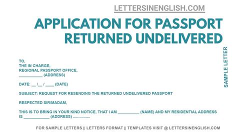 Read Online Passport Application Documents Not Returned 