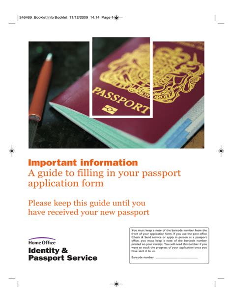 Read Online Passport Application Guide Booklet 