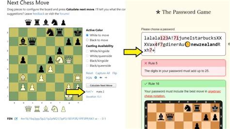 Password Game Chess Answer