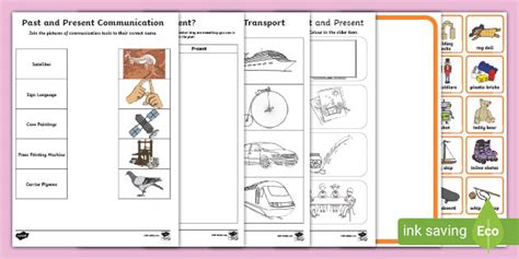 Past And Present Activity Pack Primary Hass History Past Present Kindergarten Worksheet - Past Present Kindergarten Worksheet