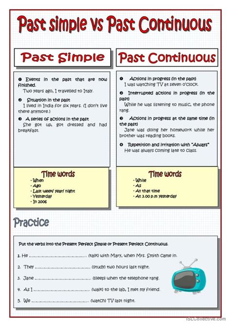 Past Continuous E Simple Past