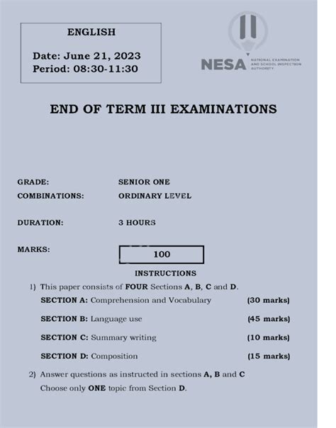 Past Exam Examination Papers