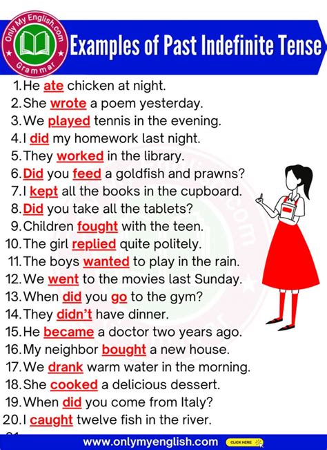 past indefinate tense