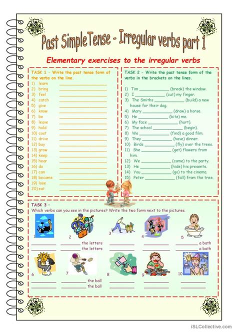 Past Simple Irregular Verbs Exercises