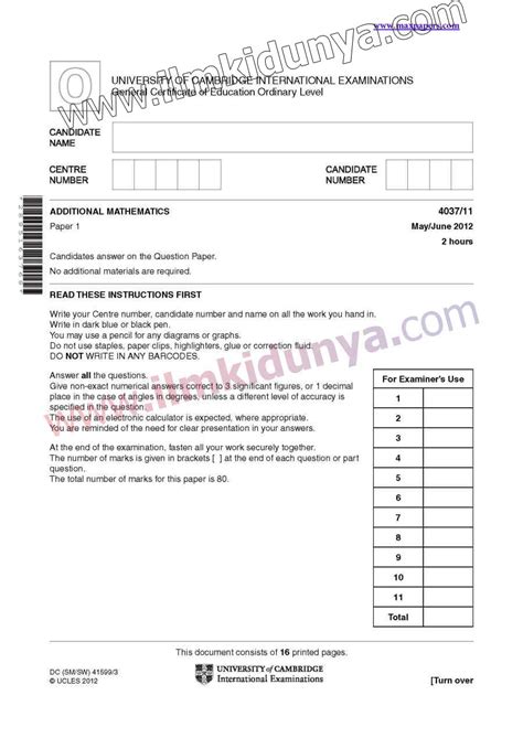 Read Past Cie Exam Papers 
