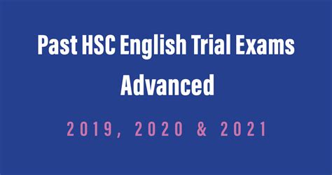 Read Past Hsc Trial Papers 
