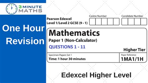 Read Past Maths Papers Gcse Higher Edexcel 