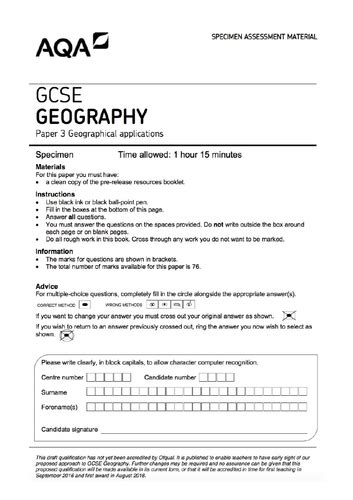 Full Download Past Paper Geography Gcse 