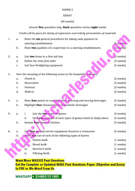 Full Download Past Test Questions Available For Use In 2014 Food 