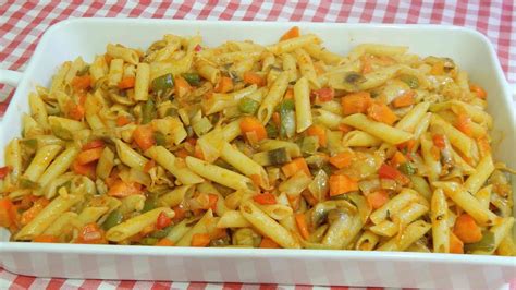 Pasta con verduras: Receta italiana fácil, rápida y deliciosa