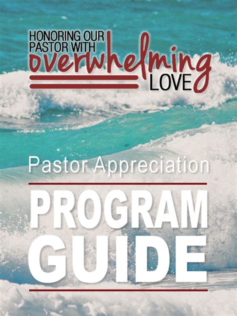 Read Pastor Appreciation Program Guide Download Mens Discipleship 