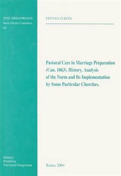 Read Pastoral Care In Marriage Preparation Can 1063 